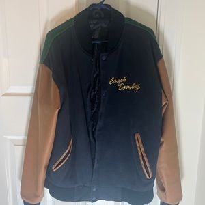 Vintage Mighty Ducks Bomber Varsity Hockey Jacket Coach Bombay